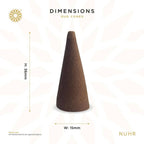 NUHR Home Luxury Oud Incense Cones – Rose & Oud (20 Pack)