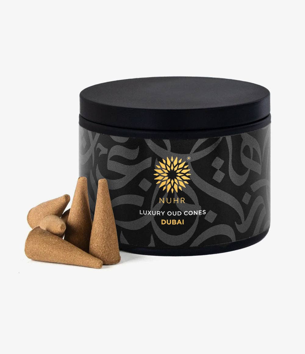 NUHR Home Luxury Oud Incense Cones – Dubai (20 Pack)