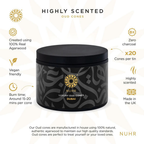 NUHR Home Luxury Oud Incense Cones – Dubai (20 Pack)