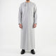Premium Water-Resistant Omani Thobe for Men in Dust Grey