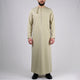 Premium  Water-Resistant Omani Thobe for Men in Olive Khaki