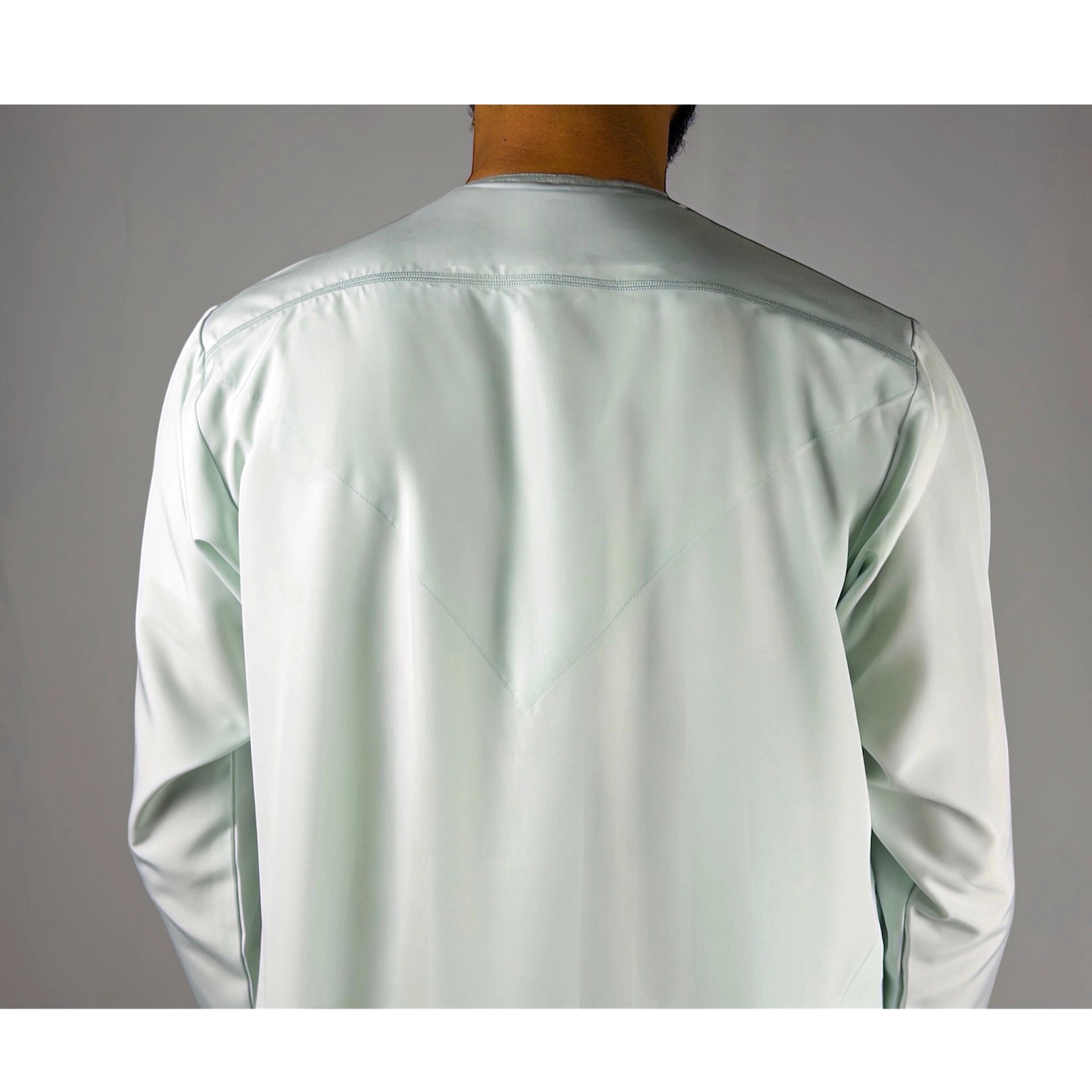 Premium  Water-Resistant Omani Thobe for Men in Pistachio Green