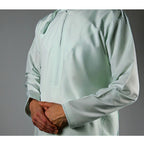 Premium  Water-Resistant Omani Thobe for Men in Pistachio Green