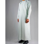 Premium  Water-Resistant Omani Thobe for Men in Pistachio Green
