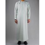 Premium  Water-Resistant Omani Thobe for Men in Pistachio Green