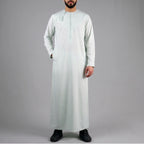 Premium  Water-Resistant Omani Thobe for Men in Pistachio Green