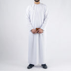 Premium Water-Resistant Omani Thobe for Men in Triple White
