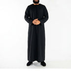 Essentials Emirati Thobe for Men in Matte Black