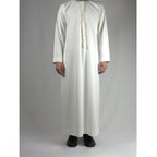 Essentials Emirati Thobe for Men in Matte Ivory