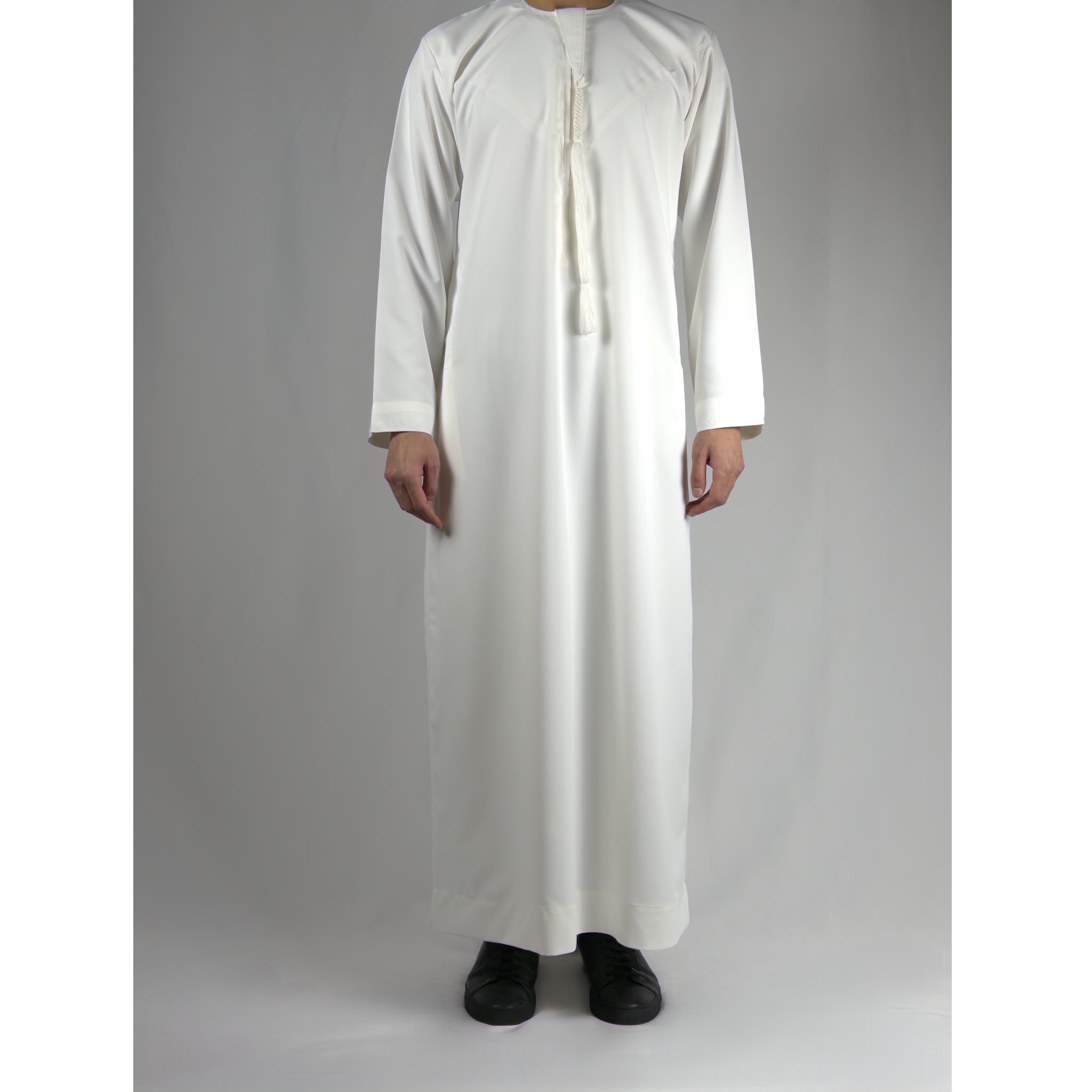 Essentials Emirati Thobe for Men in Matte Ivory