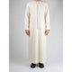 Essentials Emirati Thobe for Men in Matte Ivory