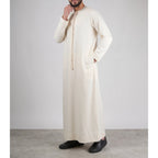 Essentials Emirati Thobe for Men in Matte Ivory