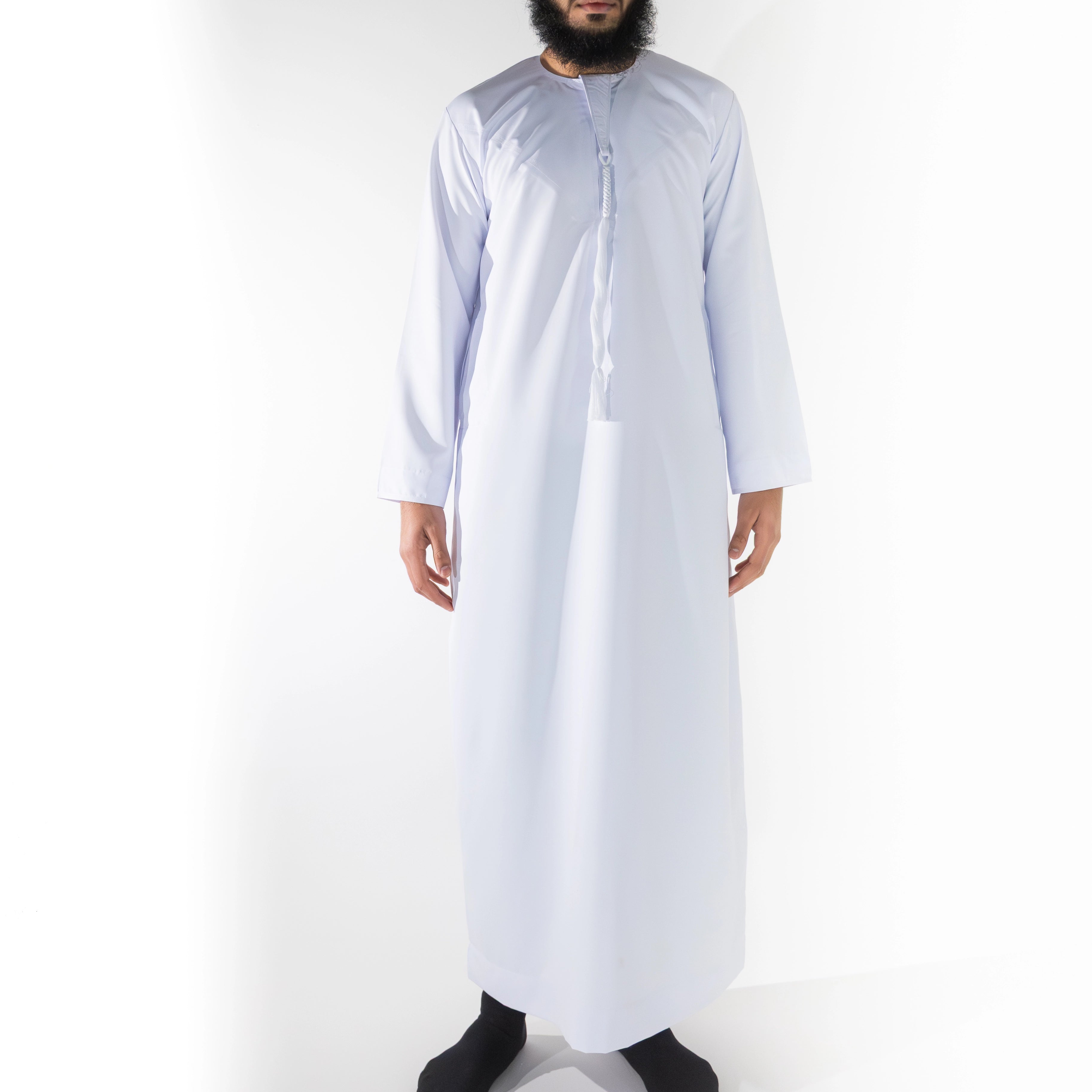 Essentials Emirati Thobe for Men in Matte White