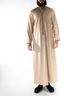 Premium Emirati Men's Thobe in Sand Beige