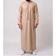 Premium Emirati Men's Thobe in Sand Beige (Japanese YKK Zipper)