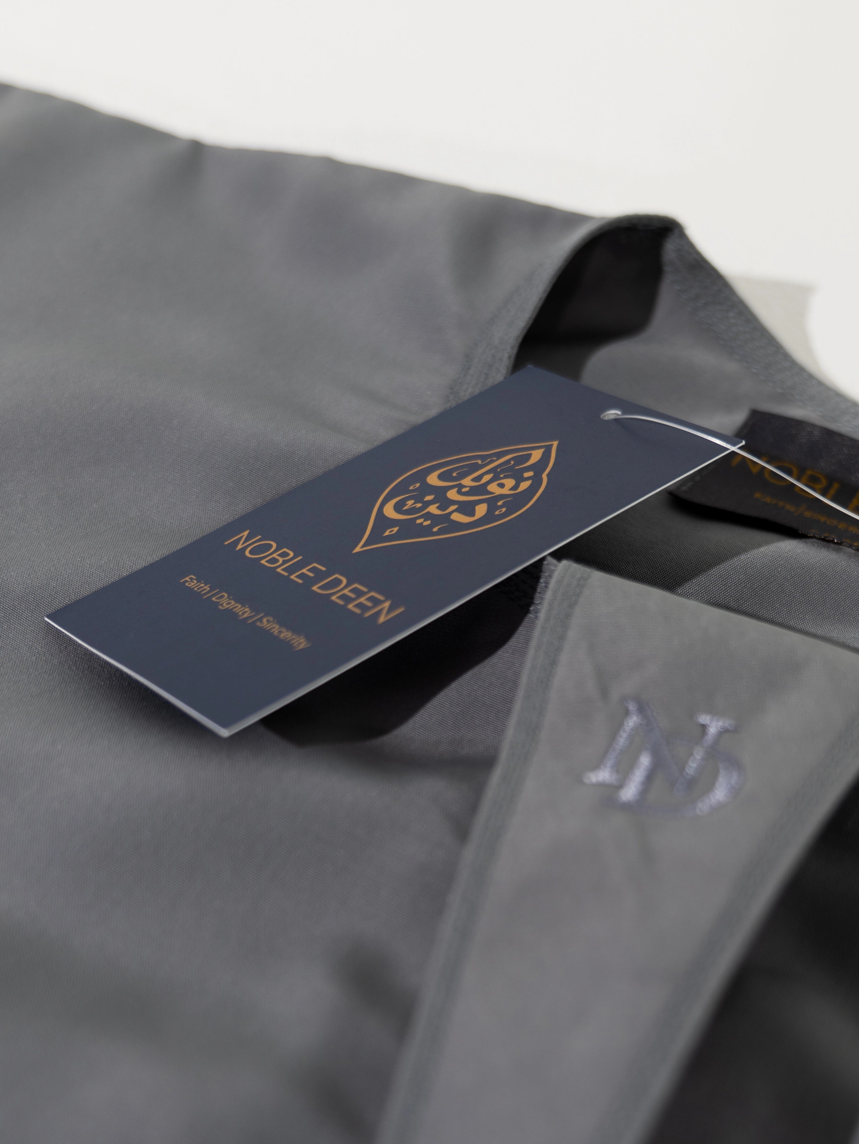 Royal Edition Luxury Emirati Thobe for Men in Steel Grey
