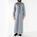 Royal Edition Luxury Emirati Thobe for Men in Steel Grey