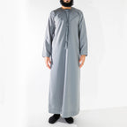 Royal Edition Luxury Emirati Thobe for Men in Steel Grey