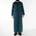 Royal Edition Luxury Emirati Thobe for Men in Deep Sea Green