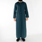 Royal Edition Luxury Emirati Thobe for Men in Deep Sea Green