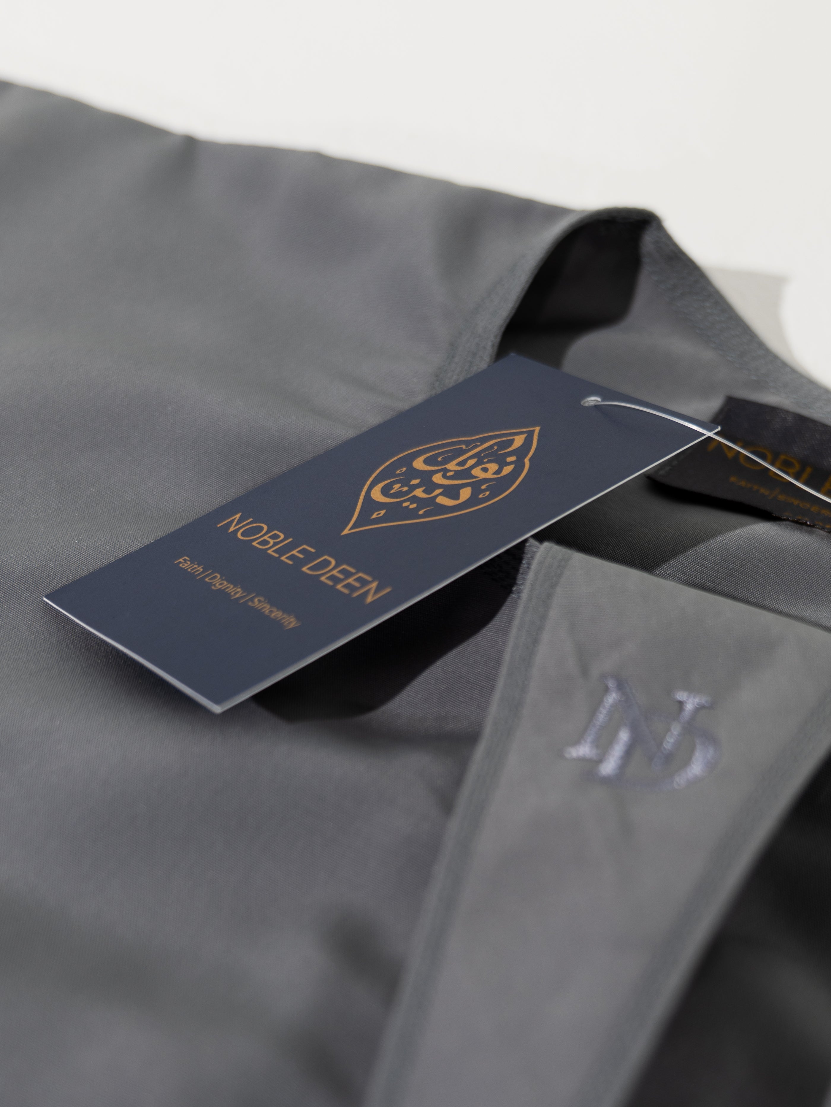 Royal Edition Luxury Emirati Thobe for Boys Steel Grey
