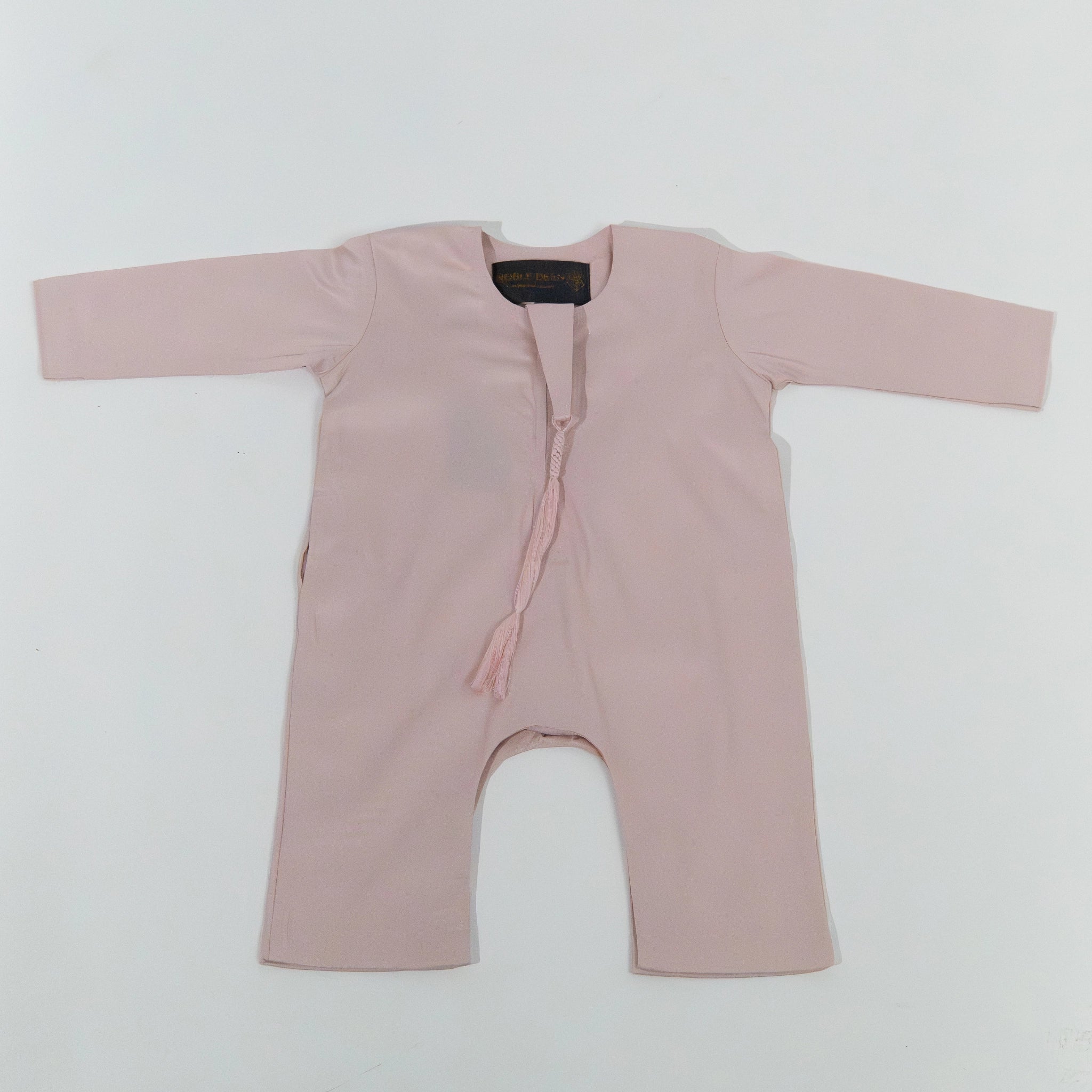 Noble Littles- Baby Thobe Romper in Desert Pink