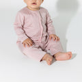 Noble Littles- Baby Thobe Romper in Desert Pink