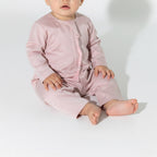 Noble Littles- Baby Thobe Romper in Desert Pink