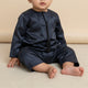 Noble Littles- Baby Thobe Romper in Graphite Grey