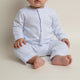 Noble Littles- Baby Thobe Romper in Marble White