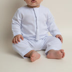 Noble Littles- Baby Thobe Romper in Marble White