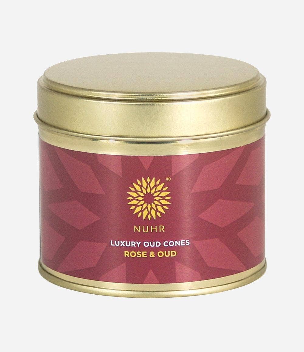 NUHR Home Luxury Oud Incense Cones – Rose & Oud (20 Pack)