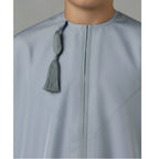 Premium Water-Resistant Boys' Fog Blue Omani Thobe