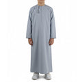 Premium Water-Resistant Boys' Fog Blue Omani Thobe