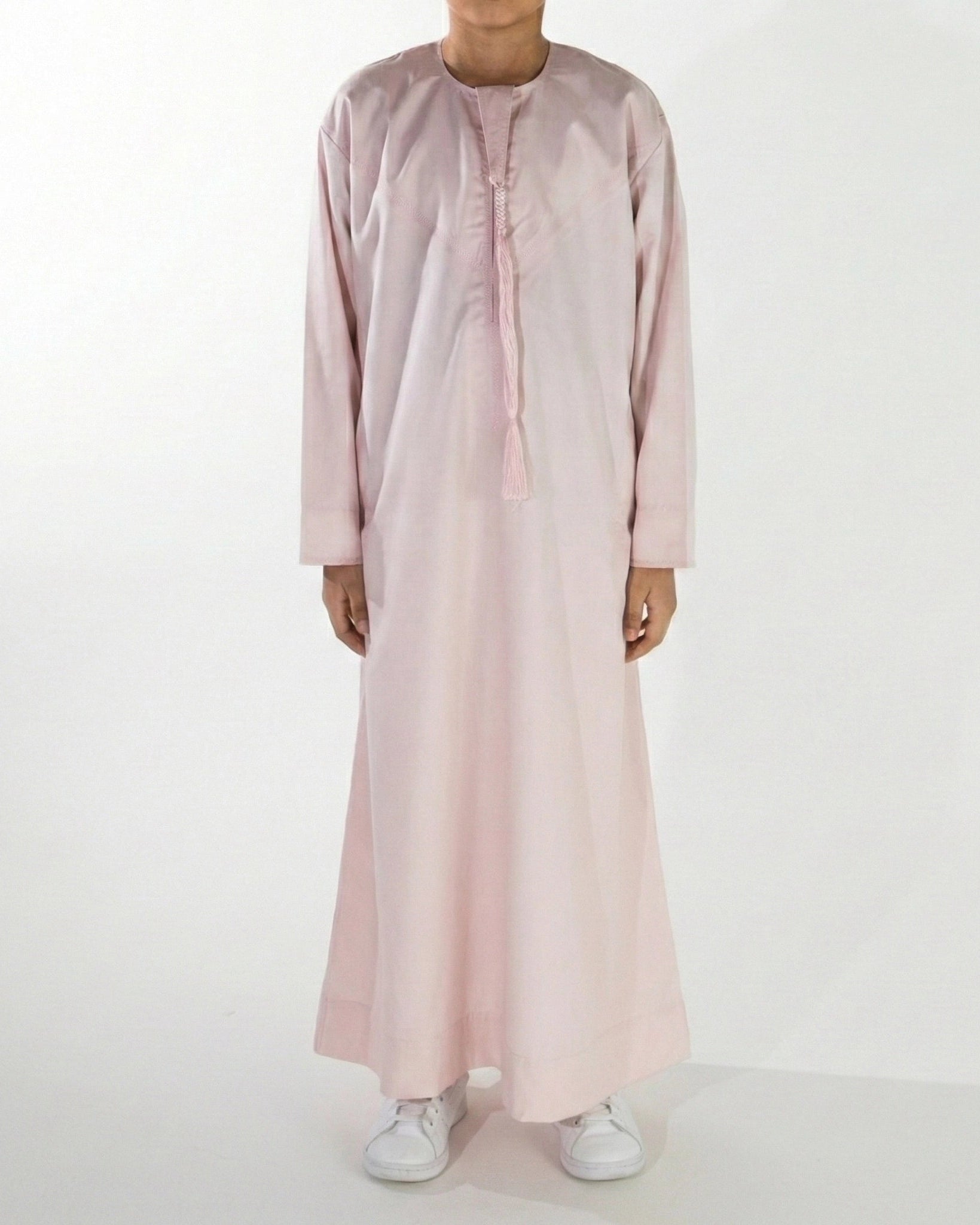Premium Emirati Boys' Thobe in Desert Pink