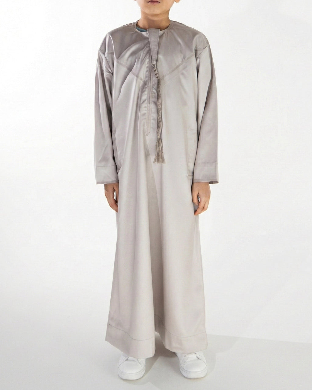 Premium Emirati Thobe for Boys in Khaki Beige, Made in UAE