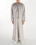Premium Emirati Thobe for Boys in Khaki Beige, Made in UAE