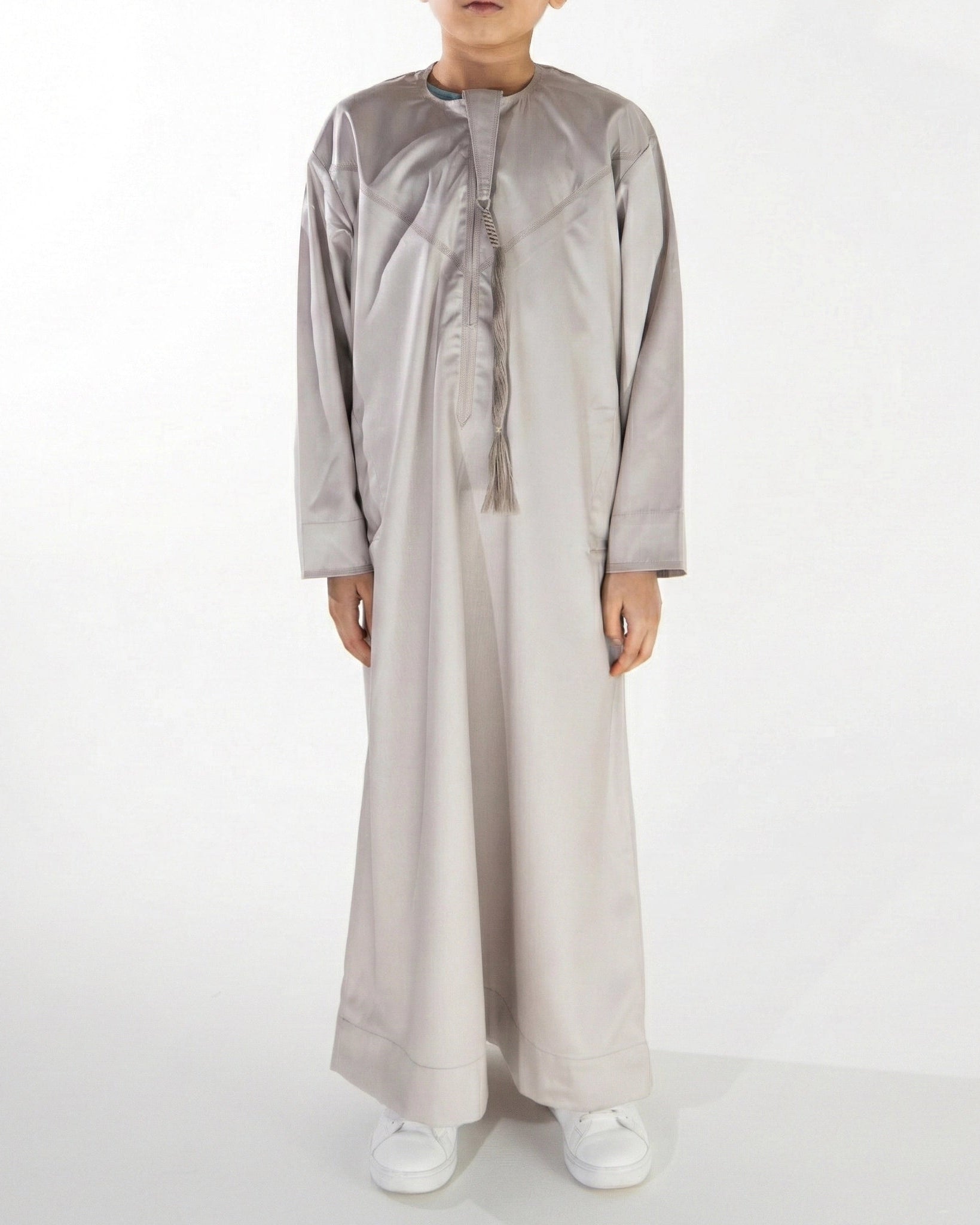 Premium Emirati Thobe for Boys in Khaki Beige