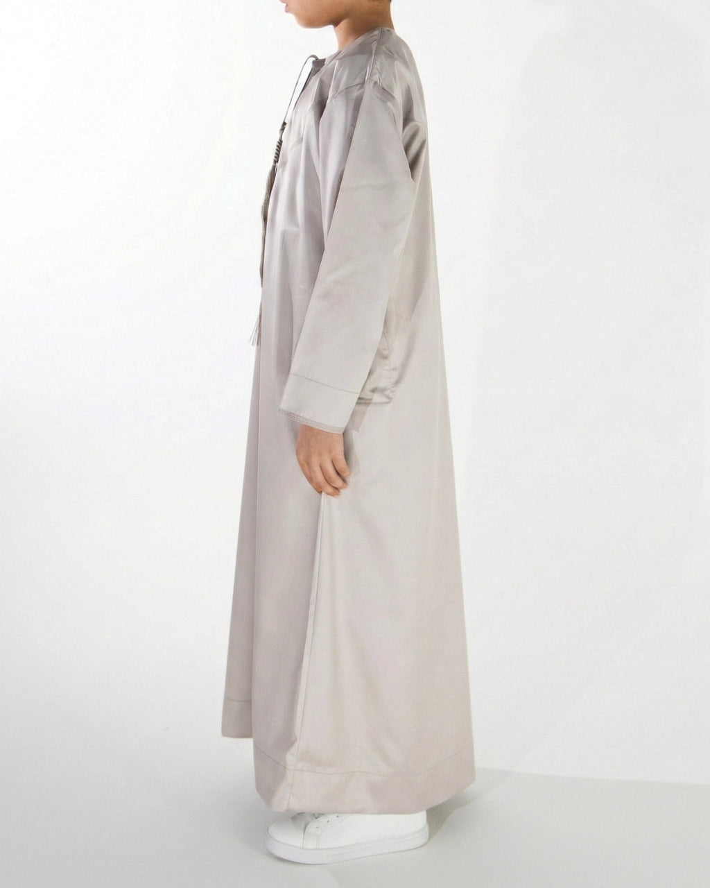 Premium Emirati Thobe for Boys in Khaki Beige, Made in UAE