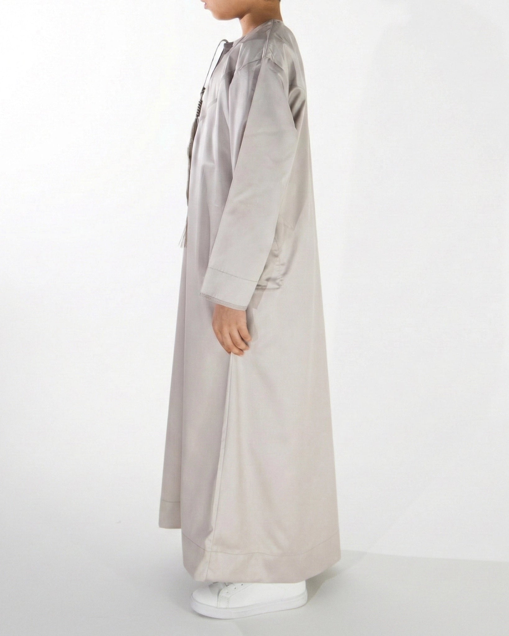Premium Emirati Thobe for Boys in Khaki Beige