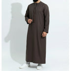 Royal Edition Luxury Emirati Thobe for Men in Charcoal Brown