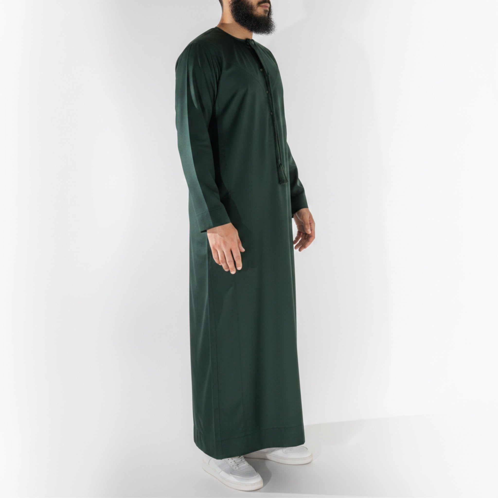 Premium Emirati Men's Thobe in Racing Green
