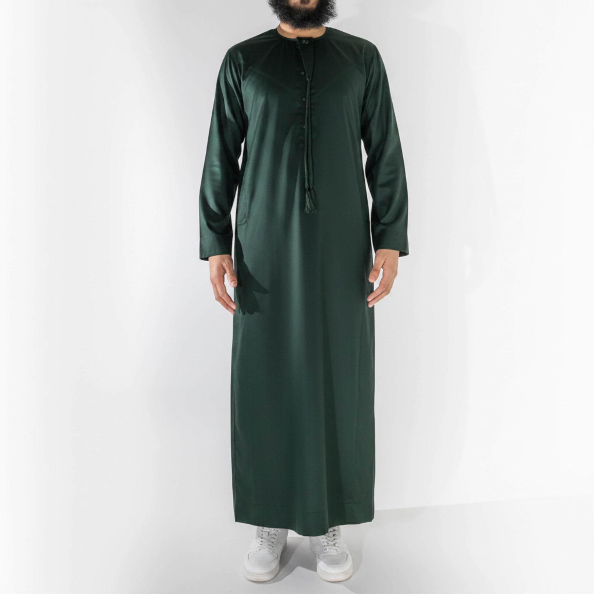 Premium Emirati Men's Thobe in Racing Green