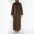 Royal Edition Luxury Emirati Thobe for Men in Chocolate Brown