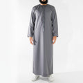 Royal Edition Luxury Emirati Thobe for Men in Steel Grey