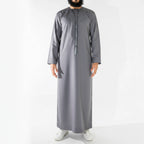 Royal Edition Luxury Emirati Thobe for Men in Steel Grey