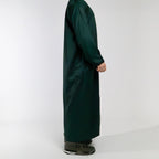 Moroccan full sleeve thobe for men in Emerald Green