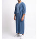 The Byzantine Blue Zip Gandoura