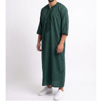 The Dark Emerald Green Zip Gandoura