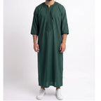 The Dark Emerald Green Zip Gandoura